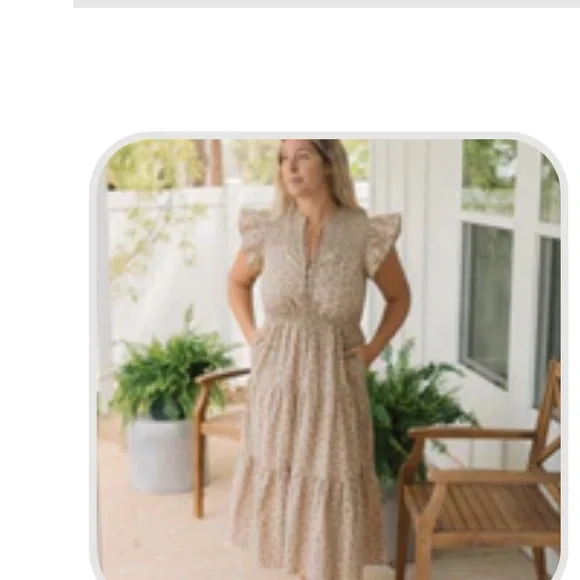 NWT Neuflora Manchester dress-blush floral - Picture 8 of 8